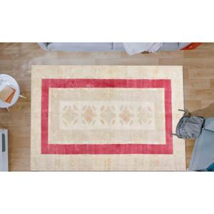 Red & Beige <b>Chenille</b> <b>Rug</b>: Personalized Vintage Style Decor,Nonwoven Soft <b>Rug</b> - Product Image 4