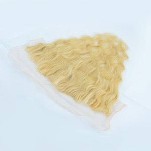 Pelucas de cabello indio, cabello sin procesar, Rubio, tejido atado a mano - Product Image 3