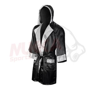 Bata de Boxeo Personalizada 2025, Ecológica, Transpirable, con Capucha, para Hombre y Mujer, Personalización Completa, MUKKA SPORTS, Muay Thai - Product Image 2