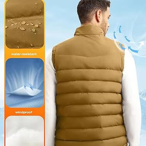 Venta Directa de Fábrica, Chaleco Acolchado Personalizado de Alta Calidad, Transpirable, con Cierre Completo, para Hombre, Ropa de Abrigo Informal de Invierno - Product Image 1