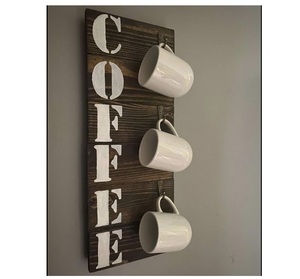 Hot Selling Attractive Design Wooden Cup Holder Hotel Restaurant Use Glass Holder Accessories Standing Type Multifunction - Product Image 1