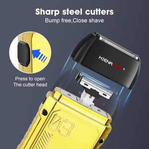 Afeitadora Eléctrica Profesional Dual para Hombres, Mini Afeitadora Eléctrica USB para Rostro, Afeitadora de Lámina Alemana para Barberos - Product Image 5