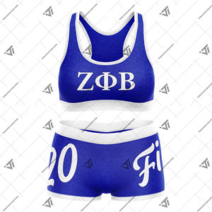 Custom Zeta Phi Beta Sorority Clothing 2-Piece Printed Gym Set Activewear Fitness Set Yoga Sets Greek Paraphernalia - Product Image 1