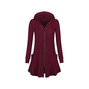 Women's Heavyweight Winter Pullover <b>Hoodie</b> 100% Cotton <b>Longline</b> Luxurious Blank Customizable Private Label - Product Image 4