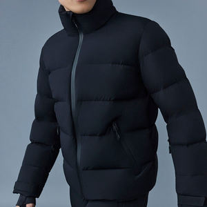 Veste d'hiver légère en duvet pour homme, logo personnalisé, fermeture éclair, style décontracté streetwear pour homme - Product Image 4