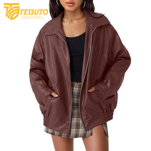 Manteaux d'hiver pour femmes Manteau épais en peau de mouton véritable Veste en cuir pour femmes Veste d'aviateur Vestes en cuir de mouton pour femmes - Product Image 3