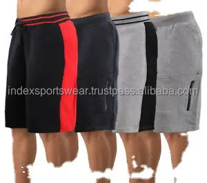 Pantalones cortos de gimnasio de estilo callejero para hombre, ropa deportiva informal con logotipo personalizado, envío directo, poliéster, a prueba de viento, secado rápido, patrón sólido - Product Image 4