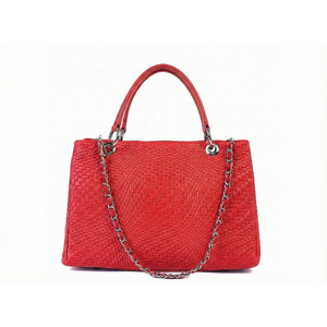 Sac à main souple en cuir véritable imprimé croco - Fabriqué en Italie - Art. 8220 - Product Image 6