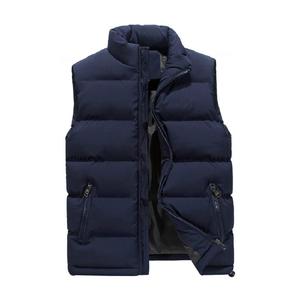 Veste matelassée pour hommes avec logo personnalisé gilet à capuche en polyester à bulles respirant avec demi-manches séchage rapide - Product Image 2