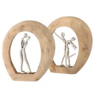 Pièce d'art décoratif en forme d'ancre galvanisée avec base en bois étagère en métal de haute qualité et accessoires de décoration de table
