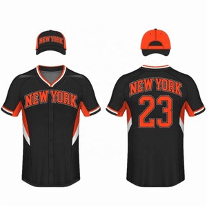 Maillot de baseball pour hommes personnalisé uniforme respirant boutonné court impression par sublimation numéro vierge Option ensembles de sport pour adultes - Product Image 6