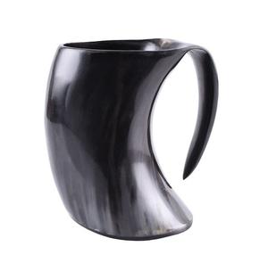 Taza de cuerno artesanal hecha a mano para conocedores de herramientas medievales y vasos de cuerno natural con sensación auténtica - Product Image 6