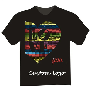 Transferts de strass multicolores et T-shirts pour hommes Designs de strass en coton de haute qualité à bas prix Vente en gros - Product Image 5