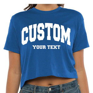 Top corto sin costuras de alta calidad para Fitness para mujer, camiseta suave con cuello redondo, ropa deportiva ajustada, Camiseta corta transpirable de compresión Lisa para gimnasio - Product Image 2