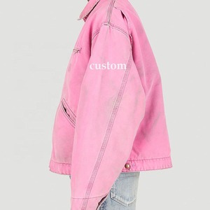 เสื้อแจ็กเก็ตใส่ทำงานลำลองสำหรับผู้หญิงใส่กลางแจ้งผ้าฝ้ายแนวสตรีทแวร์ผ้าแคนวาสจากดีทรอยต์มีซิป - Product Image 1