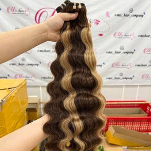 EXTENSIONES DE CABELLO HUMANO ONDULADO BOUNCY RIZADO NATURAL NEGRO Y COLORES DONANTE CRUDO VIETNAMÉS AL POR MAYOR - Product Image 6