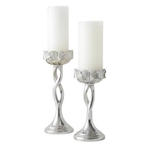 Bougeoir en métal de qualité supérieure, bougeoir unique en forme de S plaqué argent, candélabre décoratif pour table à domicile, support de bougie en vente - Product Image 6