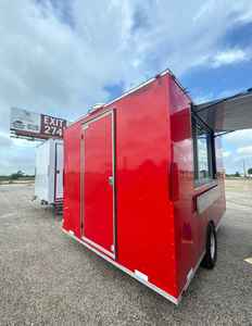 Remolque de Comida Móvil 8X16, Camión de Comida Personalizado para Venta de Aperitivos Callejeros con Frutas y Leche, Potencia de 2300W, 1 Año de Garantía - Product Image 3