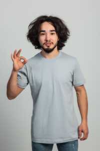 เสื้อยืดผ้าฝ้ายถักคอกลมสำหรับผู้ชายทรงพอดีตัวระบายอากาศได้ดีน้ำหนักมากป้องกันริ้วรอยแห้งเร็วเป็นมิตรกับสิ่งแวดล้อม - Product Image 5