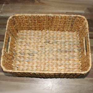 High Quality Handicraft <b>Rectangle</b> <b>Storage</b> <b>Basket</b> Water Hyacinth Woven Hot Selling Home Decor from Vietnam Factory - Product Image 6