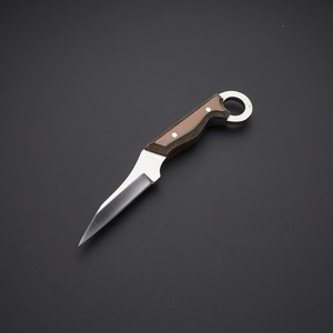 Cuchillo de caza de acero al carbono de punto de caída clásico hecho a mano de primera calidad con mango de Micarta genuino personalizable OEM opción al por mayor - Product Image 2