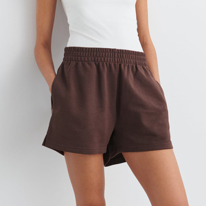Pantalones cortos deportivos informales para mujer, LICRA de algodón transpirable suave para yoga y correr - Product Image 1