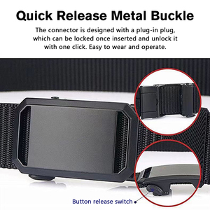Muestra gratis hebilla de Metal ajustable resistente entrenamiento cinturón táctico accesorios de caza al aire libre cinturón táctico de nailon - Product Image 3