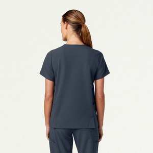 Nouvel ensemble de vêtements de travail pour infirmières en microfibre tissée à col en V, uniforme d'infirmière d'hôpital, tenue de travail pour femmes, ensemble de blouses de haute qualité - Product Image 2