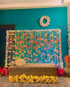 เชือกตาข่ายหลากสีพร้อมลูกไม้โกต้าสำหรับงานปาร์ตี้ไอเดียตกแต่งบ้านดิวาลีฉากหลังเวทีแต่งงานตกแต่งวัด - Product Image 3