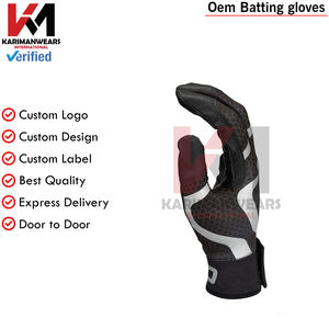 Original Short Cuff Batting Gloves <b>Sports</b> Baseball Premium Grip Protection Gloves Wholesale Price Oem Printing Badging - Product Image 5