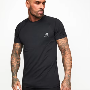 ชุดเสื้อยืดและกางเกงขาสั้นผ้าฝ้ายสำหรับผู้ชาย ฤดูร้อน แบบสองชิ้น พร้อมโลโก้สั่งทำ - Product Image 5