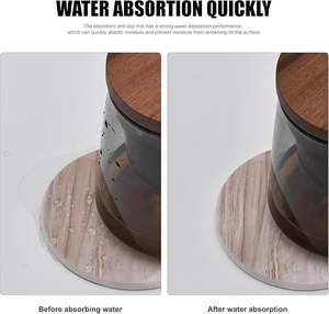 Ensemble de 4 sous-verres en bois de résine, design moderne multi-formes poli, écologique, personnalisé, bar, cuisine, maison, anniversaire - Product Image 4