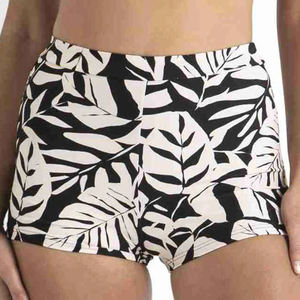 Short de bain athlétique taille haute pour femme Plus XS Yoga Short décontracté respirant jean lavé avec décoration de logo - Product Image 6