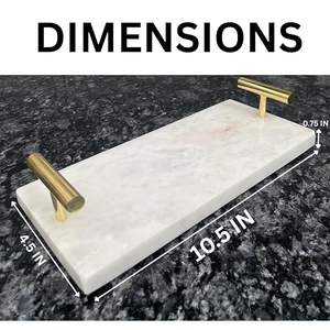 Best Quality Marble Serving <b>Tray</b> Natural Marble <b>Tray</b> for Fruit <b>Snacks</b> Tea Coffee or Ornaments Kitchenware - Product Image 3