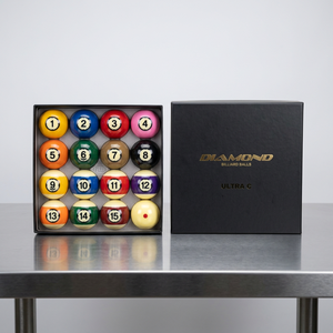 Billes de billard Diamond Pool Ultra-C TV Set 57,15 mm |   Édition Match TV |   16 balles |   Fabriqué en Corée |   Résine phénolique | - Product Image 1