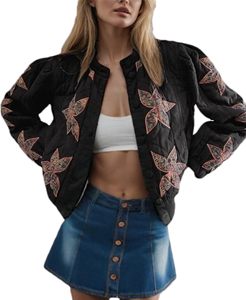 Veste matelassée pour femme, style urbain d'hiver, brillante et élégante, fermeture éclair sur le devant, coupe-vent, tissu doux et respirant - Product Image 6