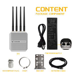 เราเตอร์ CPE กลางแจ้ง X75 5G Qualcomm SDX75 SA/NSA กันน้ำมาตรฐาน IP67 รองรับ PoE ซิมคู่ จุดเชื่อมต่อ 5G กลางแจ้ง สำหรับใช้งานในบ้านและอุตสาหกรรม - Product Image 6