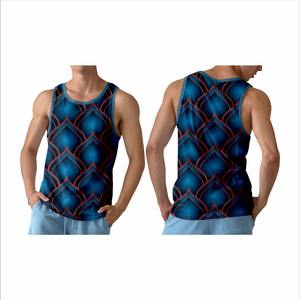 Débardeur d'entraînement en coton sans manches multicolore pour hommes, vêtements athlétiques de fitness pour toutes les saisons - Product Image 3