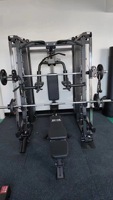 SK Wholesale Équipement de musculation multifonctionnel 3-en-1 pour la maison : Station d'entraînement complète et Machine Smith