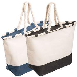 Sac fourre-tout en toile avec poches élégant et spacieux en coton biologique pour femmes et filles - Product Image 1