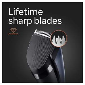 Tondeuse à cheveux sans fil pour hommes avec 17 réglages de longueur, lames en acier inoxydable ultra-affûtées, 2 peignes pour la coupe de la barbe, lavable - Product Image 4