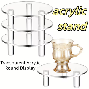 Trong suốt <span class=keywords><strong>Acrylic</strong></span> Vòng hiển thị đứng bánh đồ trang sức sưu tầm Stackable lưu trữ Rack cho đám cưới hiển thị - Product Image 1