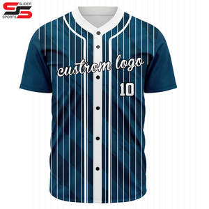 Vente en gros Nom cousu sur mesure Numéros Chemises de baseball personnalisées Uniformes de maillot de baseball personnalisés - Product Image 1