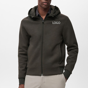 Sweat à capuche pour homme en tissu respirant à design ajustable, manches longues, haute qualité avec logo personnalisé, collection décontractée d'hiver 2026 - Product Image 1