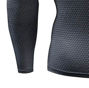 เสื้อแขนยาวระบายอากาศได้ดีผ้าสแปนเด็กซ์/โพลีเอสเตอร์แห้งเร็วเป็นมิตรต่อสิ่งแวดล้อมสำหรับผู้ชาย - Product Image 5