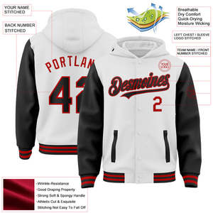 Uniforme de baseball avec broderie et logo personnalisé, sweats à capuche de sport Letterman unisexe, veste universitaire pour hommes - Product Image 6
