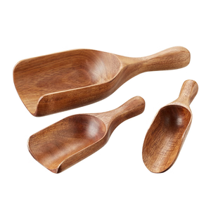 Tailles personnalisées Meilleures ventes Cuillère à riz en bois d'acacia massif Meilleure conception Artisanat Outils de cuisine d'occasion - Product Image 6