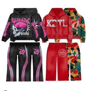 Chándal de Diseño de Moda de invierno de alta calidad personalizable DTG pantalón de rayas laterales Opción de talla grande incluye serigrafía de pantalón - Product Image 3