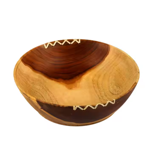 Bols de service en bois naturel pour la maison et la cuisine pour nouilles ou fruits par glowin fashion - Product Image 6