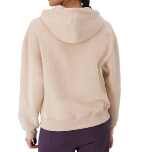 เสื้อฮู้ดซิปแบบมีซับใน แชมเปญฟรอสต์ รุ่นพาวเวอร์เบลนด์ ผ้าฟลีซ 100% ผ้าฝ้าย ระบายอากาศได้ดี ทรงหลวม ใส่ได้ทั้งชายและหญิง เหมาะสำหรับฤดูหนาว ผลิตตามแบบ OEM เสื้อผ้าฤดูหนาว - Product Image 4